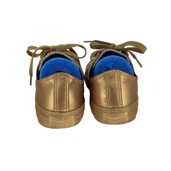 Converse Big Kids Boys Girls Low Top Sneakers Lace Up Gold Junior Size 4.5 - Picture 6 of 8